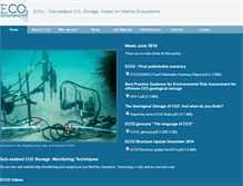Tablet Screenshot of eco2-project.eu